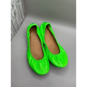 Tieks by Gavrielli Ballet Italian Leather Foldable Woman’s Lime Green Flats 10
